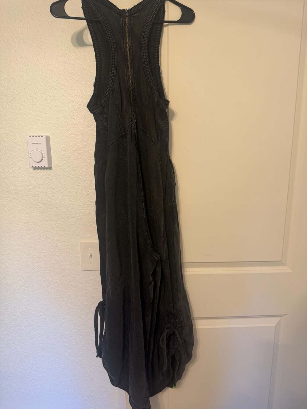 Daily Practice by Anthropologie Horizon Wide-Leg Knit Jumpsuit in Washed Black - Picture 2 of 4